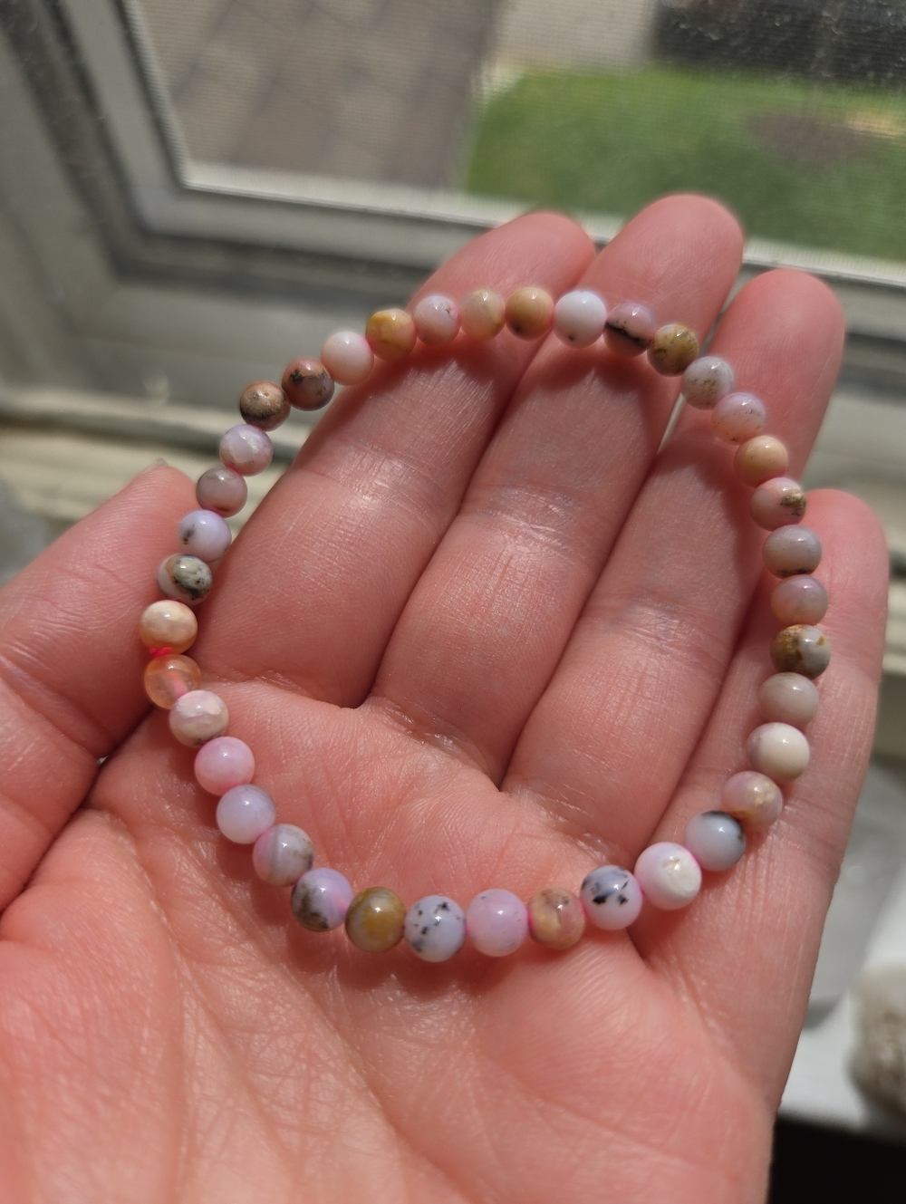 Pink Opal Stretch Bracelet